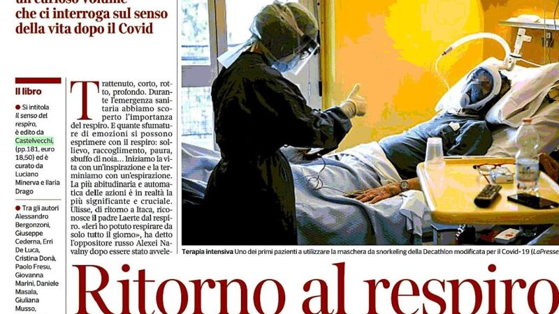 Il respiro di Vincenzo Cottinelli e Marta Foggini sul Corriere della sera di Brescia